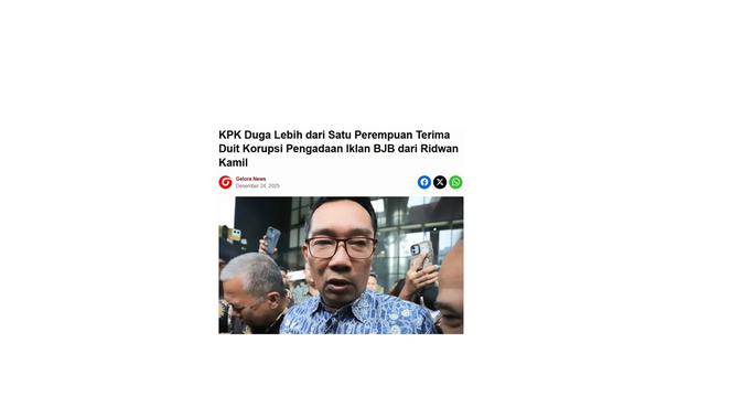 Cek Fakta artikel mantan Presiden Jokowi terima uang 850 miliar dolar AS dari Ridwan Kamil