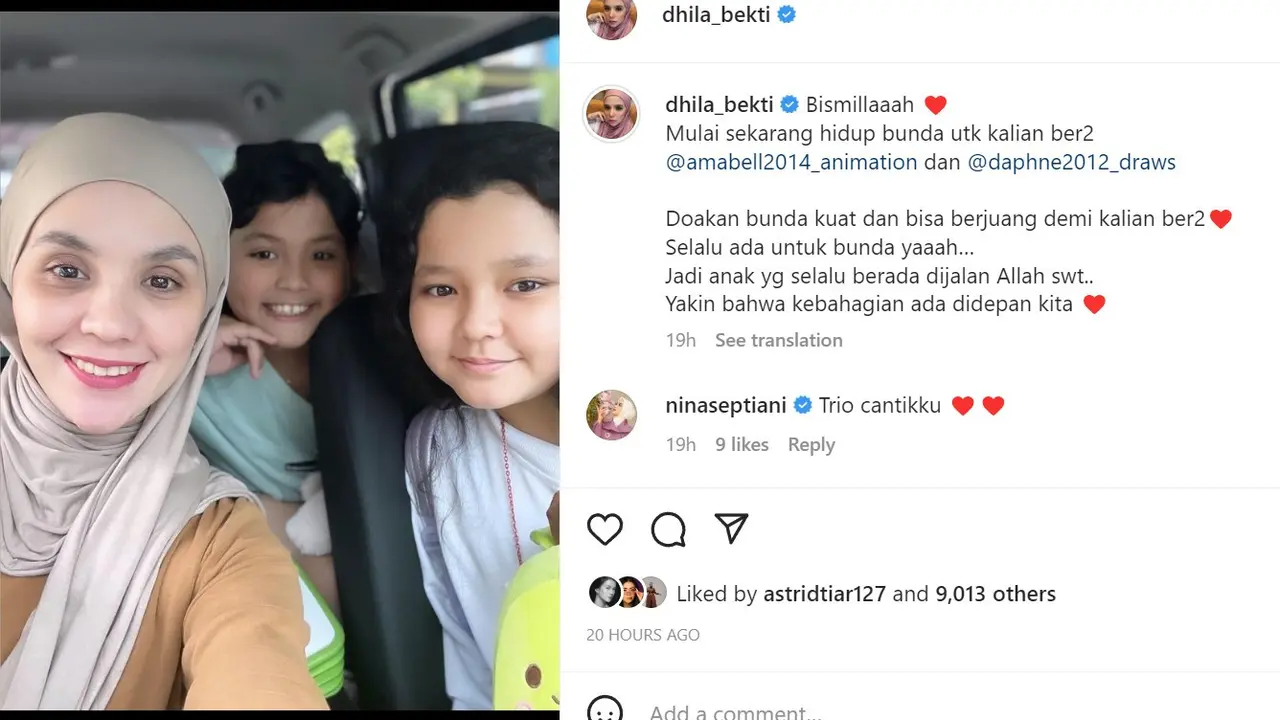 Aldila Jelita Istri Indra Bekti dan Anak-Anaknya