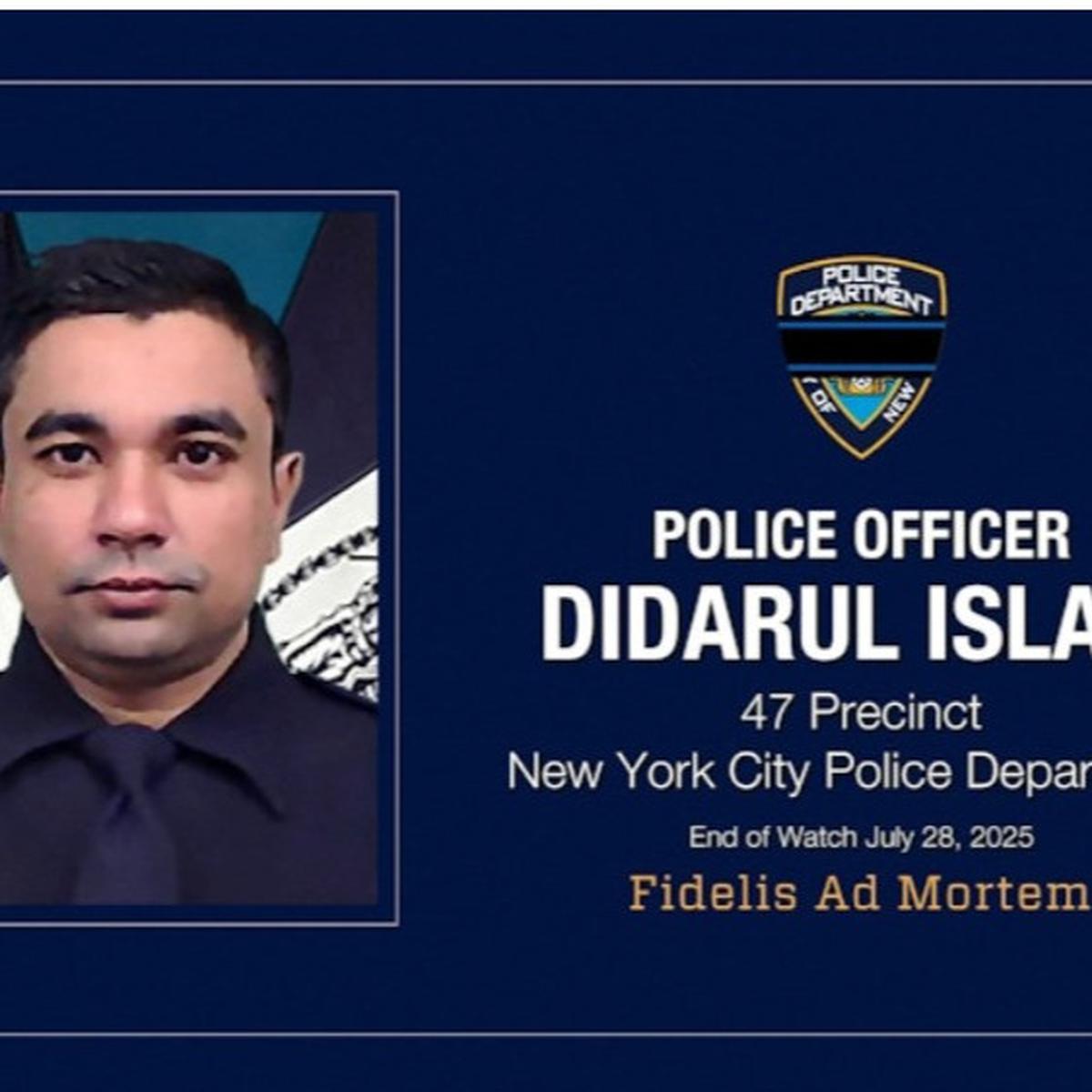 Didarul Islam polisi new york tewas ditembak
