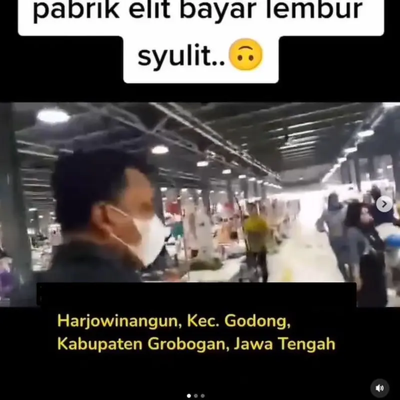 Tangkapan layar instagram mengenai seorang diduga karyawan wanita PT Sai Apparel Industries, saling adu argumen dengan sang bos.