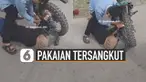 Beredar video pakaian perempuan masuk dalam jari-jari ban motor viral di media sosial. Beruntungnya tidak ada korban jiwa saat kejadian itu terjadi.