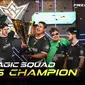 Tim asal Brasil, Magic Squad, keluar sebagai juara FFWS 2023 (Garena)