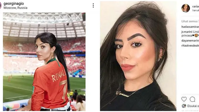 Kekasih Cirstiano Ronaldo dan Istri Claudir Marini