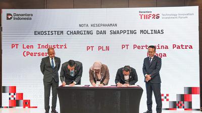 Pertamina Patra Niaga gandeng PLN-Len perkuat ekosistem motor listrik