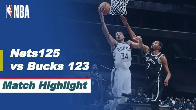 Berita video highlights NBA 2020/2021 antara Brooklyn Nets melawan Milwaukee Bucks yang berakhir dengan skor 125-123, Selasa (19/1/2021) pagi hari WIB, di mana torehan James Harden dan Kevin Durant mengesankan.