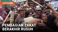 Pembagian Zakat di Makassar Berakhir Ricuh