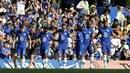 Hasil positif Manchester City juga berhasil diraih oleh Chelsea saat menghadapi Leicester City pada pekan keempat Liga Inggris, Minggu (27/08/2022) malam WIB. (AP/David Cliff)