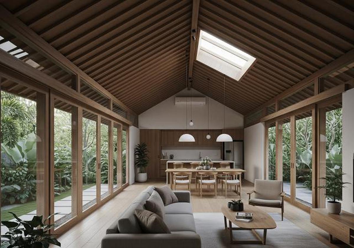7 Desain Rumah Japandi Atap Landai Paling Populer Tahun Ini, Estetik dan Fungsional