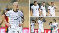 Para pemain Jerman tak mampu menutupi kekecewaan dan rasa malu usai dipecundangi Spanyol pada laga UEFA Nations League. Tak tanggung-tanggung Tim Matador gilas Der Panzer enam gol tanpa balas.