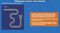 Polda Metro Jaya resmi merilis track atau lintasan baru untuk ujian praktek surat izin mengemudi (SIM) C bagi pengendara sepeda motor.