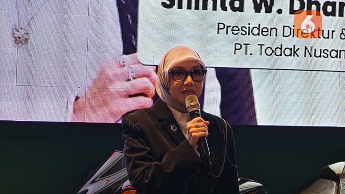 Kabar Todak resmi meninggalkan format tim esports disampaikan langsung Shinta W. Dhanuwardoyo, Presiden Direktur sekaligus Co-Founder, PT Todak Nusantara Group, dalam media briefing di Jakarta, Rabu (3/3/2026). (Liputan6.com/ Yuslianson)