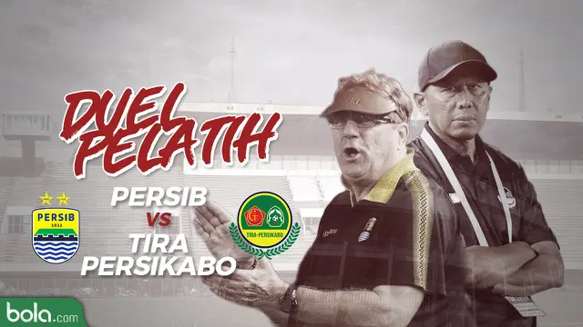 Duel Pelatih Persib Bandung dan Tira Persikabo
