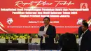 Ketua KPU DKI Jakarta, Wahyu Dinata menegaskan hasil rekapitulasi hasil penghitungan perolehan suara dan penetapan hasil Pemilihan Gubernur Jakarta pada Pemilihan Kepala Daerah (Pilkada) 2024 akan langsung diunggah di laman resmi KPU DKI Jakarta. (Liputan6.com/Angga Yuniar)