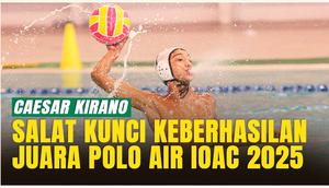 Kisah Inspiratif Caesar Kirano Juara Polo Air IOAC 2025, Selalu Diingatkan Salat oleh Orang Tua