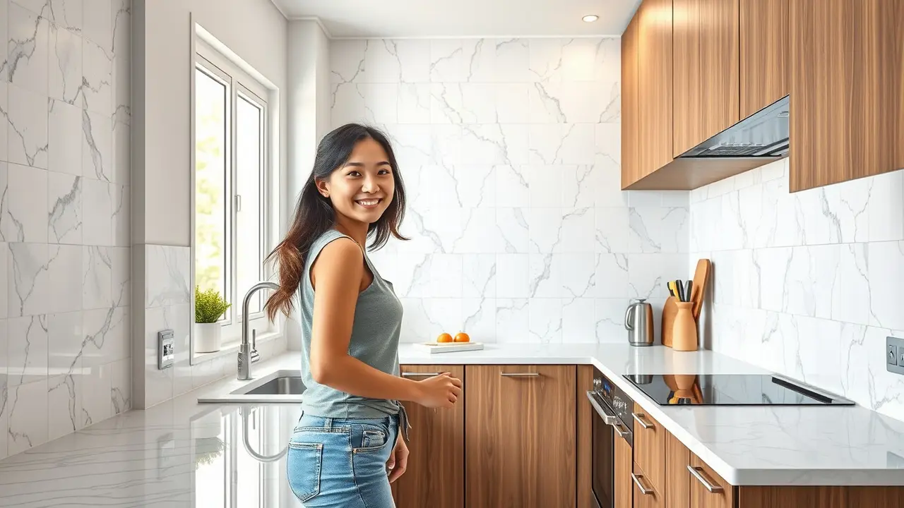 tips memilih keramik dinding dapur