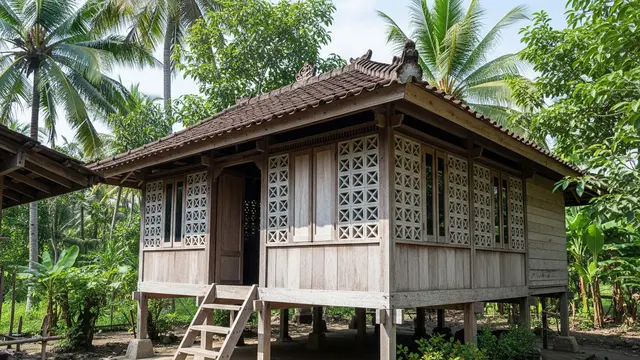 9 Rumah Desa Kombinasi Kayu dan Roster agar Lebih Adem, Ciptakan Hunian Estetik