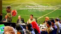 Menteri Koordinator Bidang Perekonomian Republik Indonesia Airlangga Hartarto hadir dalam Pertemuan Menteri Council of Palm Oil Producing Countries (CPOPC) ke-11 yang berlangsung pada di Kuala Lumpur, Malaysia, Rabu (17/5/2023). (Dok Kemenko Perekonomian)