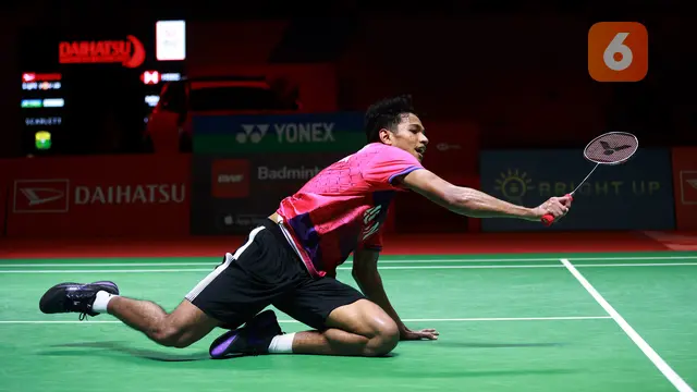 Foto: Lebih Matang dan Jarang Eror, Jonatan Christie Taklukkan Chico dalam All Indonesian Final Indonesia Masters 2023