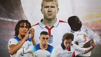 Timnas Inggris - Phil Foden, Trent Alexander-Arnold, Paul Scholes, Steve McManaman, Andy Cole (Bola.com/Adreanus Titus)