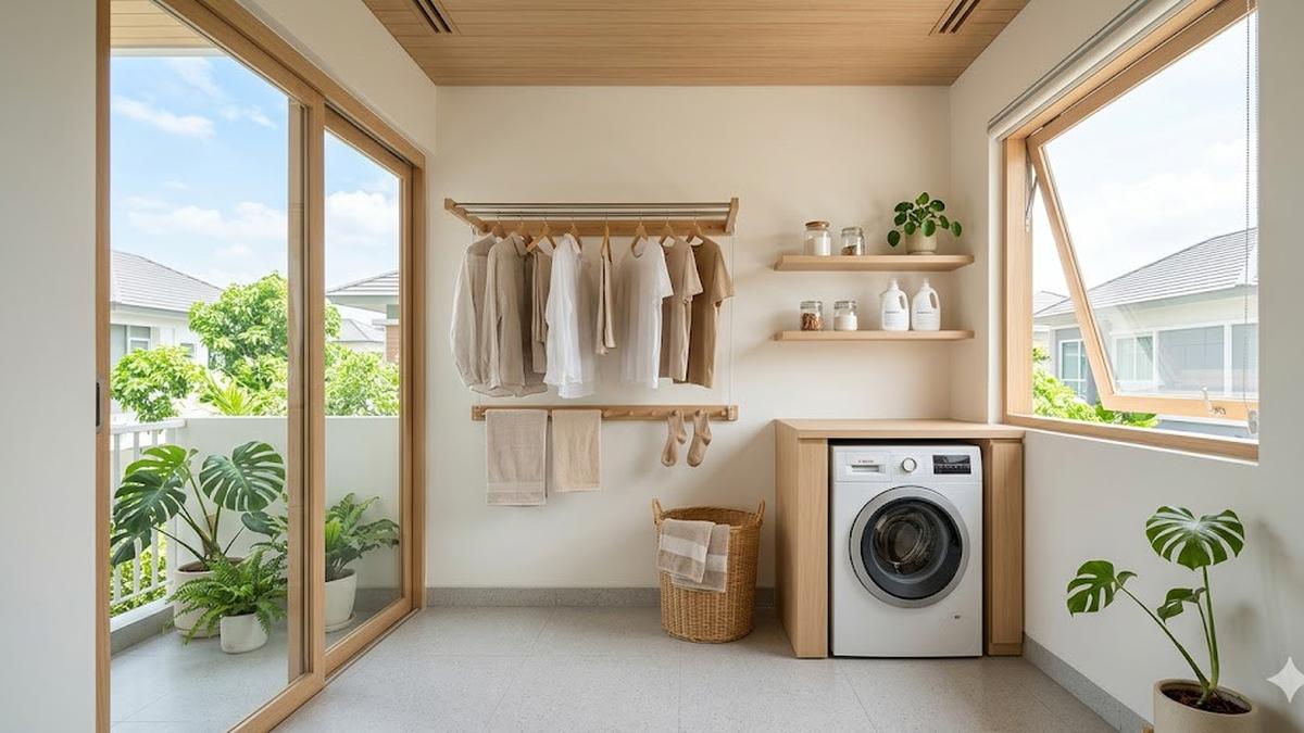 Ide Ruang Jemur Berventilasi Silang, Ini 7 Tata Letak agar Baju Tak Apek