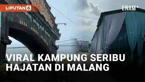 VIDEO: Viral Kampung Seribu Hajatan di Malang, Warga Kompak Gelar Tenda Sepanjang Jalan