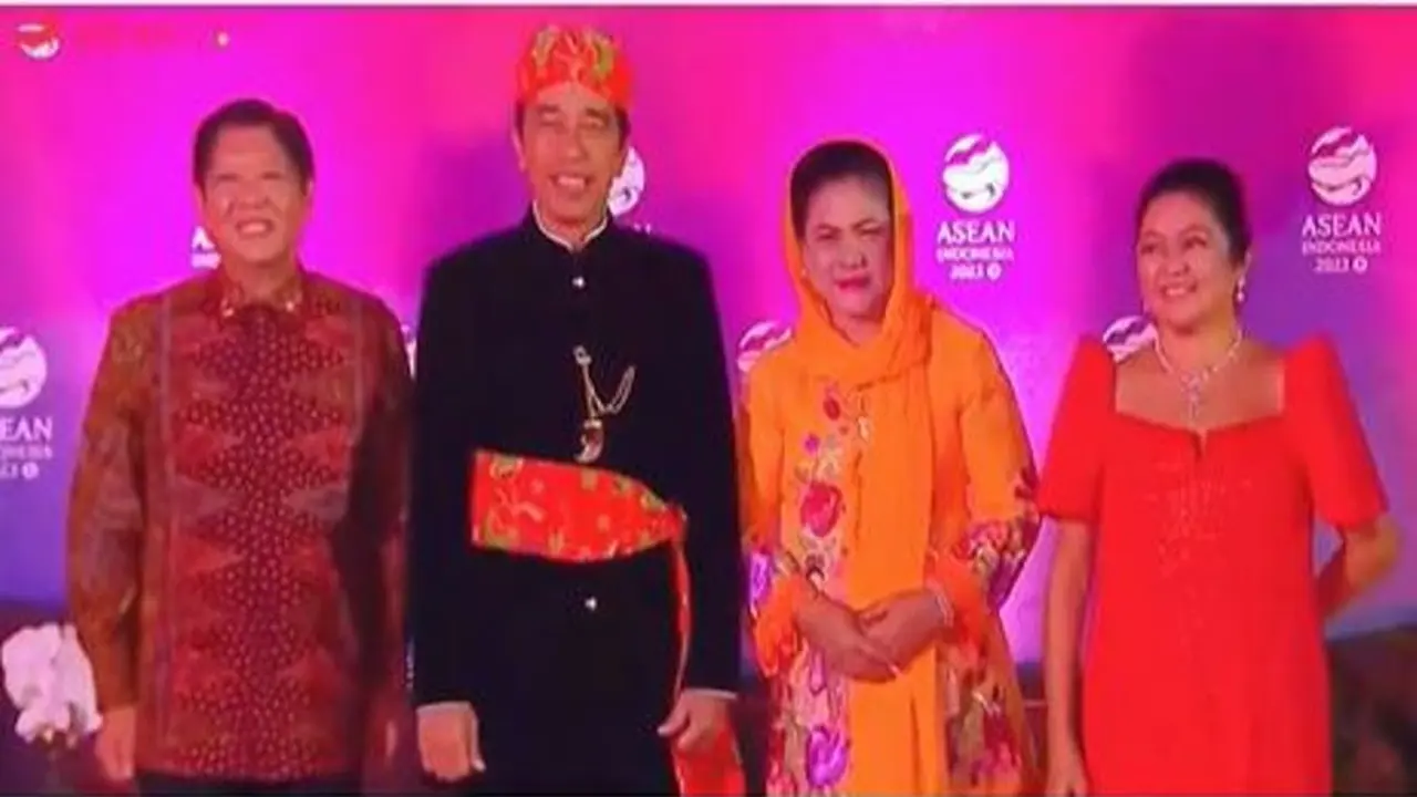 Heboh Ibu Negara Filipina dan Iriana Jokowi Sama-sama Goyangkan Kepala Saat Bertemu di KTT ASEAN 2023