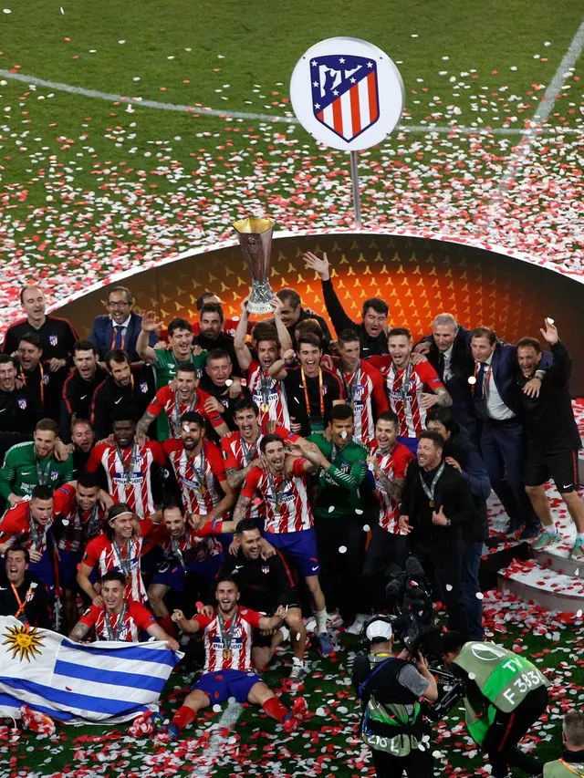 Selebrasi Pemain Atletico Madrid Usai Raih Juara Liga Europa 2018