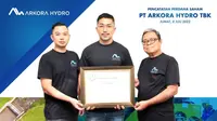 Pencatatan perdana saham PT Arkora Hydro Tbk (ARKO), Jumat, 8 Juli 2022 di BEI (Foto: BEI)