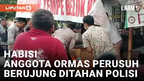 VIDEO: Penjaga Pasar di Tegal Ditangkap Polisi Usai Habisi Anggota Ormas yang Ngamuk Saat Mabuk