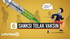Presiden Jokowi resmi mengeluarkan Peraturan Presiden (Perpres) Nomor 14 tahun 2021 yang mengatur soal penerapan sanksi bagi yang menolak vaksinasi Covid-19.