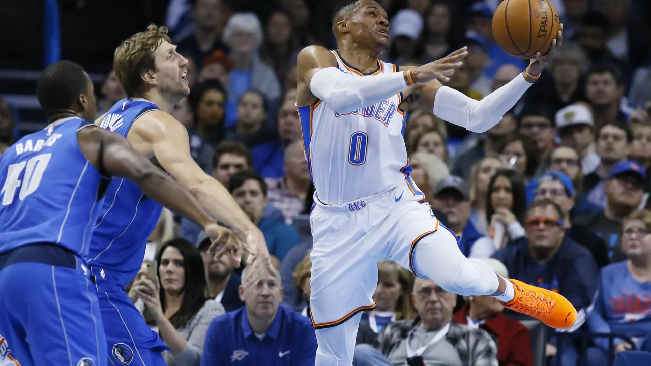 Russell Westbrook Membantu Thunder Kalahkan Mavericks
