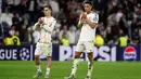 Real Madrid kesulitan menembus pertahanan Arsenal yang solid dan siap mengantisipasi serangan balik. (Pierre-Philippe MARCOU/AFP)
