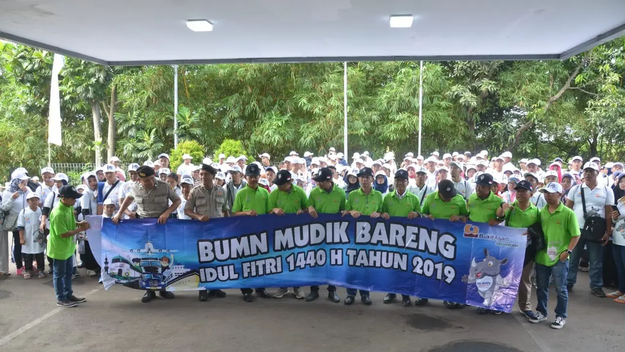 Bukit Asam Berangkatkan 2.628 Pemudik ke Kampung Halaman