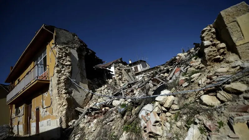 Gempa Kota L'Aquila Italia