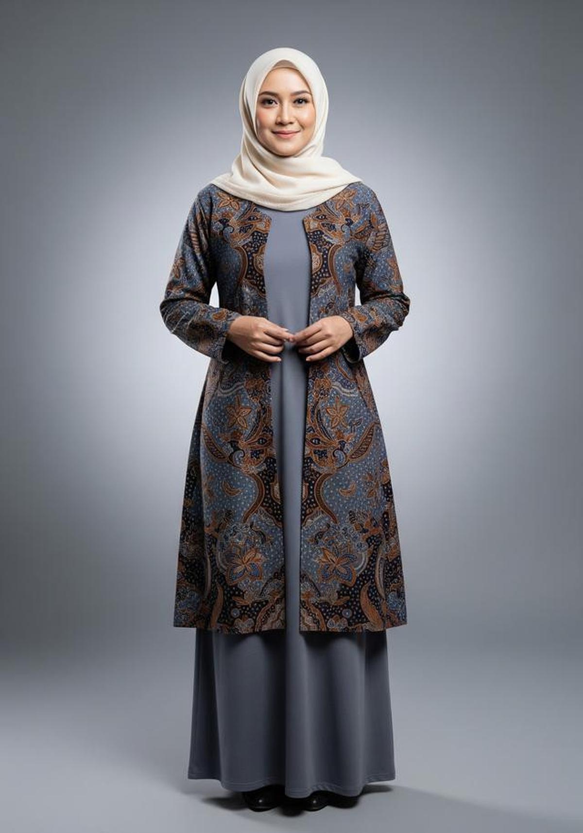 10 Model Baju Gamis Batik Ibu Ibu Terbaru, Ini Padu Padan yang Bikin Terlihat Muda di 2025