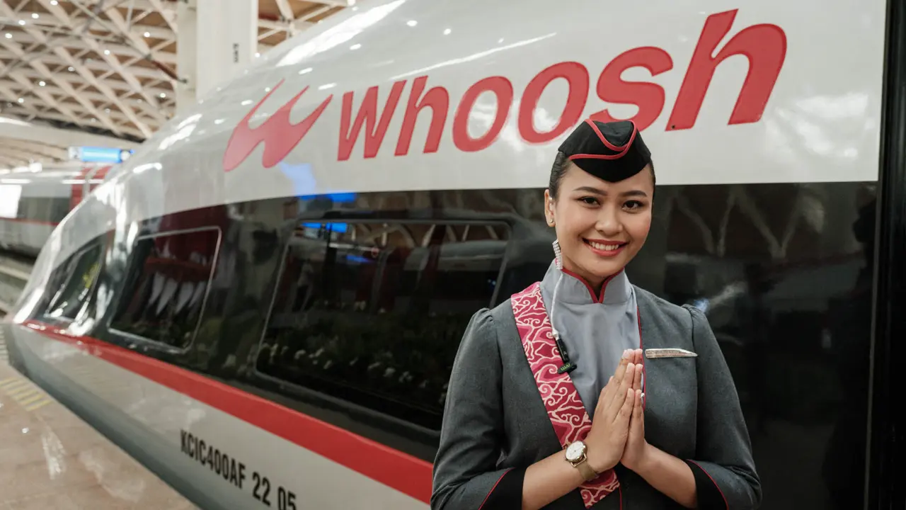 Tampilan Kereta Cepat 'Whoosh'
