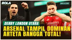 Komentar Mikel Arteta Usai Arsenal Hajar Tottenham: Bangga dengan Perjuangan Pemain