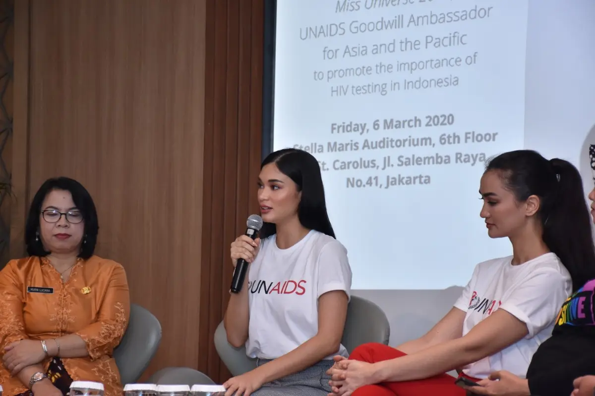 Kunjungan Pia Wurtzbach UNAIDS Goodwill Ambassador for Asia and the Pacific ke Indonesia - UNAIDS