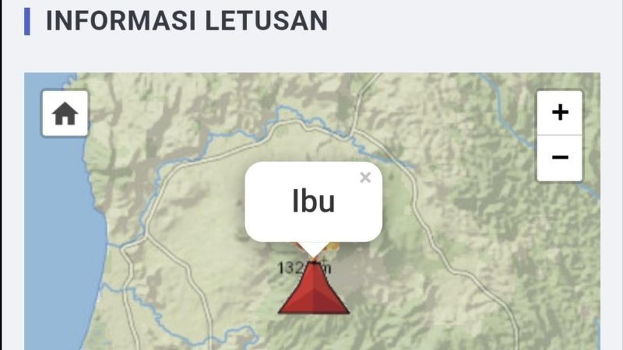 Gunung Ibu Erupsi Tengah Malam, Badan Geologi Imbau Warga Waspada di Halmahera Utara