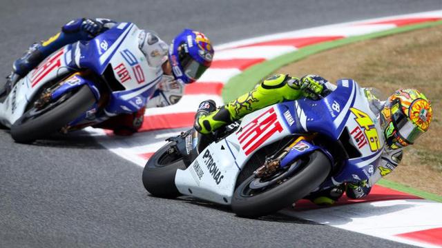 Valentino Rossi, Jorge Lorenzo, MotoGP Catalunya 2009