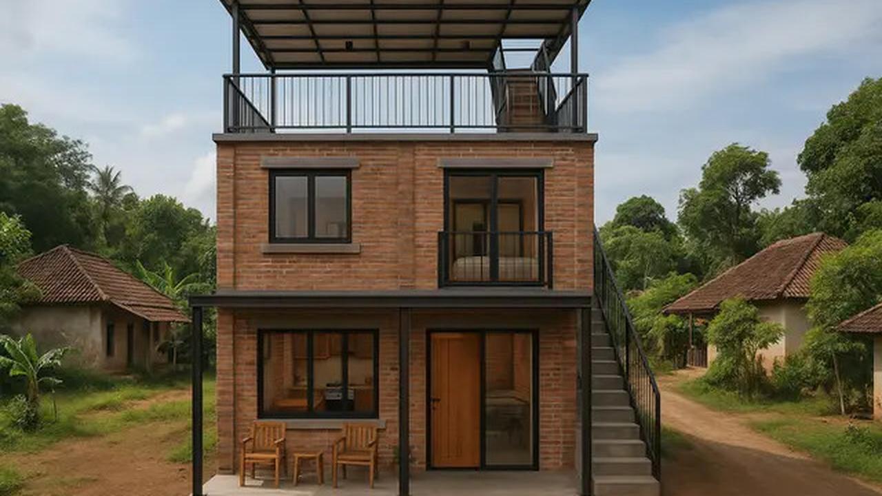 7 Model Rumah Lebar 6 Meter 2 Lantai di Desa, Nyaman dan Aman saat Dikunjungi Cucu dari Kota