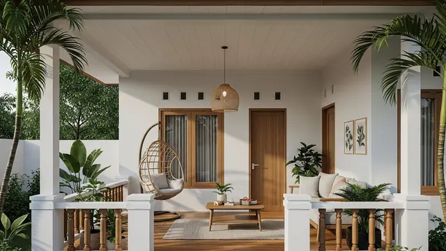 Teras Melebar (Wrap-Around Porch)