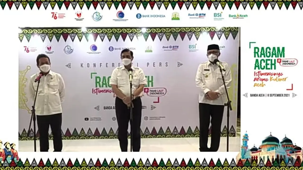 Acara puncak kampanye Gerakan Nasional Bangga Buatan Indonesia (BBI) #pasarlautIndonesia di Banda Aceh, Selasa (8/9).