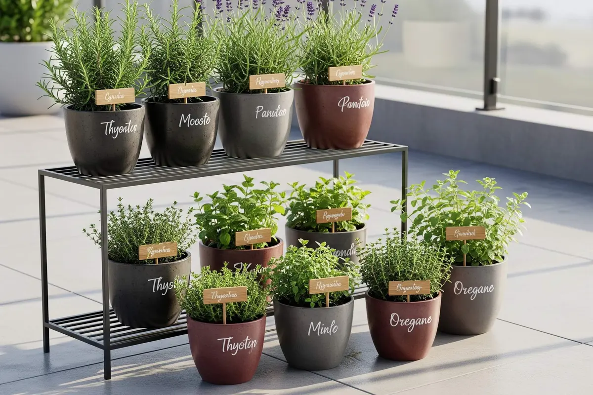 cara membuat kebun aromatik minimalis di teras
