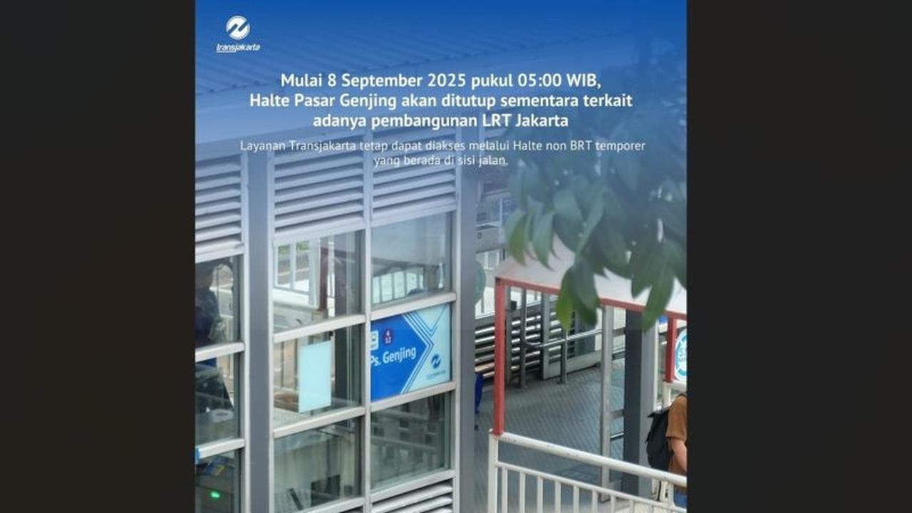 Tahukah Anda? Halte Transjakarta Pasar Genjing Dialihkan Sementara Mulai Pekan Depan demi Proyek LRT Jakarta