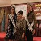 Miss Universe 2016, Iris Mittenaere hadiri makan siang bersama di kediaman DR. BRA. Mooryati Soedibyo. (Foto : Akbar Muhibar / Liputan6.com)