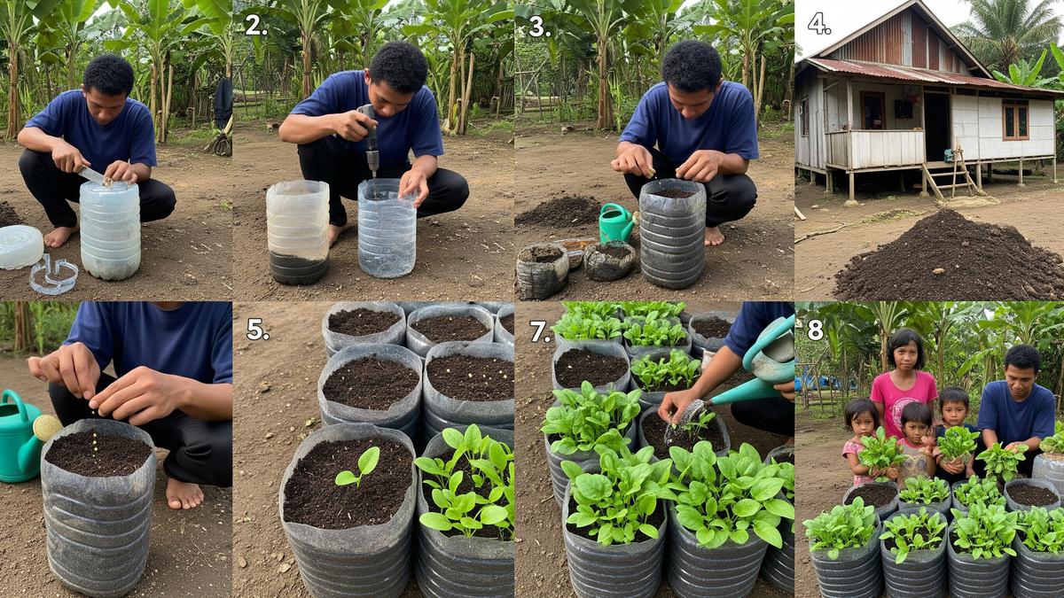 Cara Menanam Bayam di Galon Bekas, Mudah untuk Ketahanan Pangan
