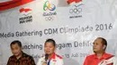 Chef de Mission Indonesia untuk Olimpiade 2016 Rio de Janerio, Raja Sapta Oktohari, juga memberikan update terbaru perkembangan persiapan atlet Indonesia. (Bola.com/Vitalis Yogi Trisna)