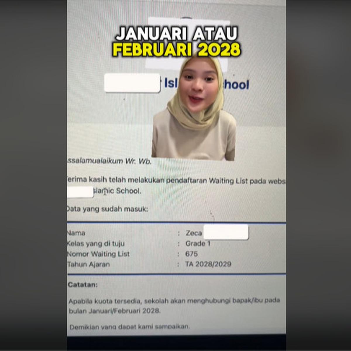Sudah Kayak Daftar Haji, Perempuan ini Daftarkan Anak SD tapi Dipanggil 2028