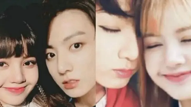 Foto editan kemesraan Jungkook BTS dengan Lisa Blackpink